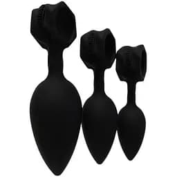 Набір анальних пробок Bathmate Anal Training Plugs діаметр 2.5 см 3.1 см 3.8 см - мініатюра 6