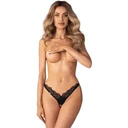 Трусики-стрінги Obsessive Arrowel L/XL чорний