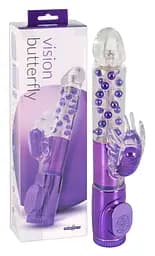 Гелевий вібратор Vision Butterfly Purple для жінок Orion 582077 17457 - мініатюра 3