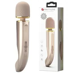 Вібромасажер PRETTY LOVE Interesting Massager Gold 5 рівнів регулювання швидкості 7 функцій вібрації PRETTY LOVE BI-014808-2 98573