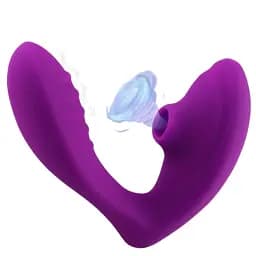 Вибратор I’MCUM Violet Pulse с функцией вакуумного всасывания 10 режимов вибрации и всасывания Фиолетовый (IM-KCD504)