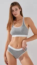 Комплект жіночий топ+труси SY9462 S Сірий