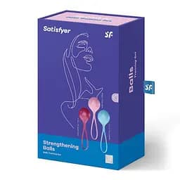 Вагінальні кульки Satisfyer Strengthening Balls, 3 шт., різнобарвний - мініатюра 2
