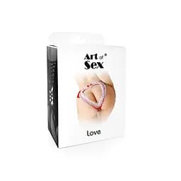 Жіночі трусики Art of Sex - Love Червоні розмір 2XL - мініатюра 3