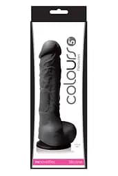 Фалоімітатор Colours Pleasures 5 Inch 17.7 см чорний - мініатюра 2