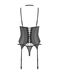 Корсет Obsessive Donarella XL/2XL (чорний) - мініатюра 12