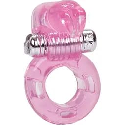 Ерекційне кільце з вібрацією CalExotics Bunny Enhancer 6 см рожевий