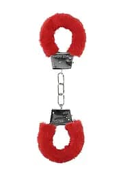 Наручники Beginners Handcuffs Furry - Red Ouch! 36-OU002RED 101708