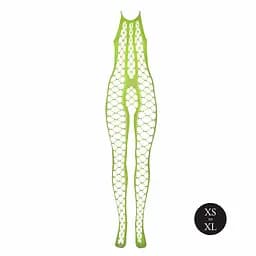 Бодістокінг Ouch! Bodystocking With Halterneck Green, XS/XL - мініатюра 7