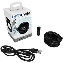 Ерекційне віброкільце Bathmate Vibe Ring Stretch, широке, може бути обмежувачем