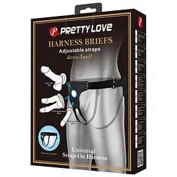 Трусики для страпону Pretty Love Harness Briefs Straps Love Spell (чорний) - мініатюра 11