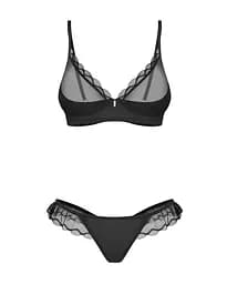 Комплект білизни Obsessive Stelisa L/XL (чорний) - мініатюра 3