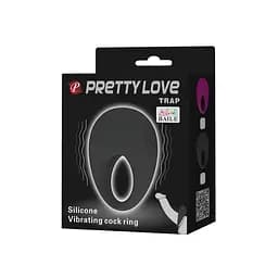 Віброкільце Pretty Love Trap 5.6 см чорний - мініатюра 11