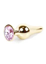 Анальна пробка - Jewellery Gold BUTT PLUG- Rose - мініатюра 3