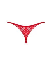 Трусики Obsessive Ingridia crotchless thong M/L - мініатюра 4
