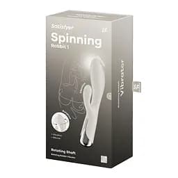 Вібратор-кролик Satisfyer Spinning Rabbit 1 20 см білий - мініатюра 7