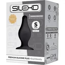 Анальна пробка SilexD (Model 2 size S) двошаровий силікон + Silexpan діаметр 3.4 см - мініатюра 2