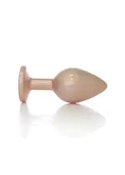 Анальна пробка - Jewellery Pearl Gold Plug Clear M - мініатюра 2