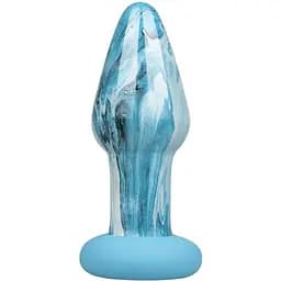 Скляна анальна пробка Gildo Ocean Curl Glass Butt plug