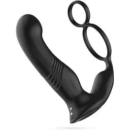 Стимулятор простаты Crushious Erixos 16.5 см (черный)