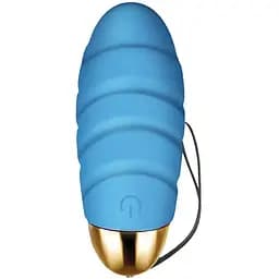 Виброяйцо Clara Morgane Pro Pleasure Connexion 8.5 см голубой