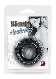 Ерекційне кільце You2Toys Steely Cockring 3.7 см чорний - мініатюра 5