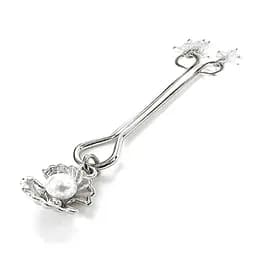 Зажим для клитора жемчужина с ракушкой и кристалами Art of Sex - Margie clit clamp