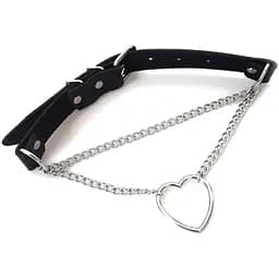 Чокер на шею Сердце Art of Sex - Paris, из натуральной кожи