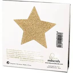 Пестіс - стикини Bijoux Indiscrets - Flash Star Gold, наклейки на соски - мініатюра 3