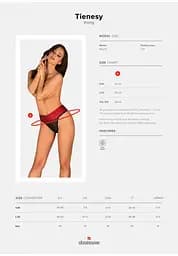 Трусики Obsessive Tienesy S/M мульти - мініатюра 9