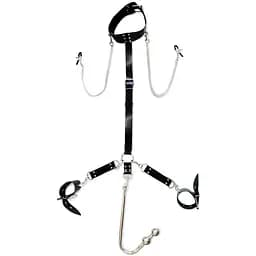 Бондажний набір із металевим анальним гаком №3 Art of Sex Beatrice Bondage set with anal hook №3