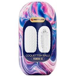 Мастурбатор Pretty Love Venus-X Coquettish Balls белый