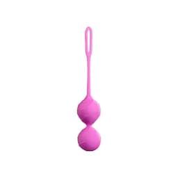 Вагінальні кульки рельєфні Honeybuns Pretty Violet Miss V, рожеві - мініатюра 2