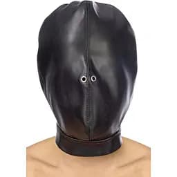 Капюшон для БДСМ Fetish Tentation Closed BDSM hood in LeaTherette