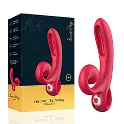 Вібратор Erospace Sweet Play Tongue Flipping Vibrator A4 - мініатюра 1