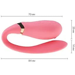 Смарт-вібратор для пар Zalo Fanfan Rouge Pink - мініатюра 3