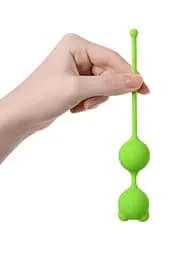 Вагінальні кульки A-Toys Pleasure Balls, 16.4 см, зелений - мініатюра 3
