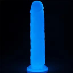 Фалоімітатор неоновий Lumino Play Dildo 21 см синій - мініатюра 3