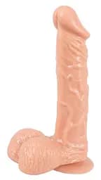 Фалоімітатор European Lover Large, 22.5 см (тілесний) - мініатюра 3