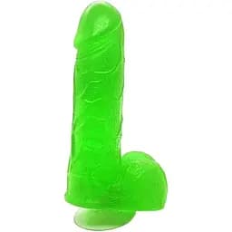 Крафтове мило-член із присоскою Чистий Кайф Green size S натуральне