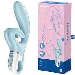 Вібратор-кролик Satisfyer Touch Me 20 см блакитний - мініатюра 11