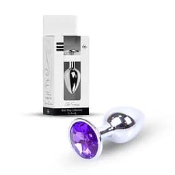 Анальна пробка - Jewellery Silver Plug Purple - мініатюра 1