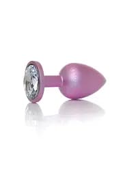 Анальна пробка - Jewellery Pearl Pink Plug Clear L - мініатюра 1