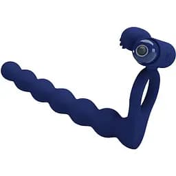 Виброкольцо Pretty Love Hercules Penis Sheath III 15.3 см синий