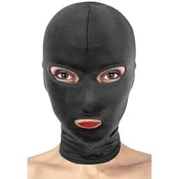 Капюшон для БДСМ с открытыми глазами и ртом Fetish Tentation Open Mouth and Eyes Hood