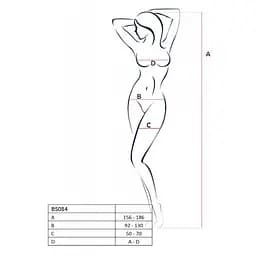 Еротичний бодістокінг Passion BS084 red One size - мініатюра 4