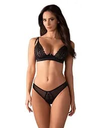 Бюстгальтер Obsessive Donarella, XL/2XL (чорний)