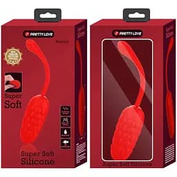 Виброяйцо Pretty Love Marina 19.7 см красный