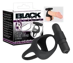 Ерекційне кільце Black Velvets Cock & Ball Ring із вібрацією, створене для двох You2Toys 42-05859550000 87308 - мініатюра 3