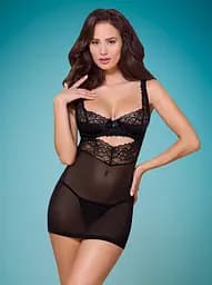 Комплект Obsessive 867-CHE-1 L/XL чорний - мініатюра 3